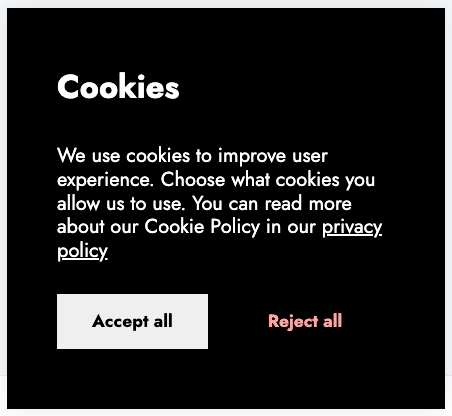 demo - Cookie consent